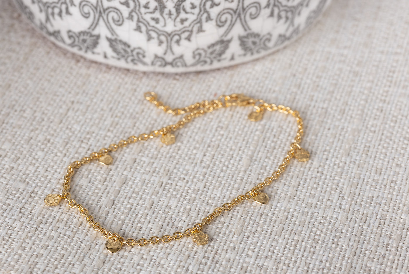 Gold Paws On Your Heart Bracelet