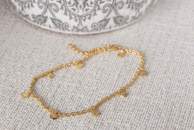 Gold Paws On Your Heart Bracelet
