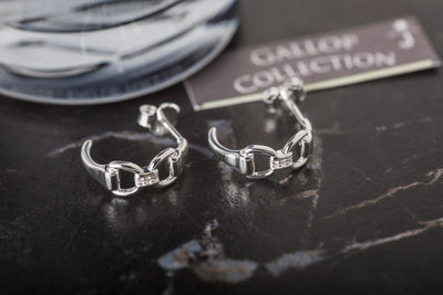 Silver Snaffle Bit Earrings