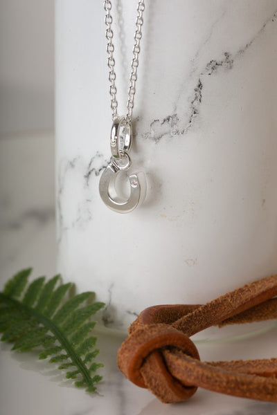 Diamond Horseshoe Pendant