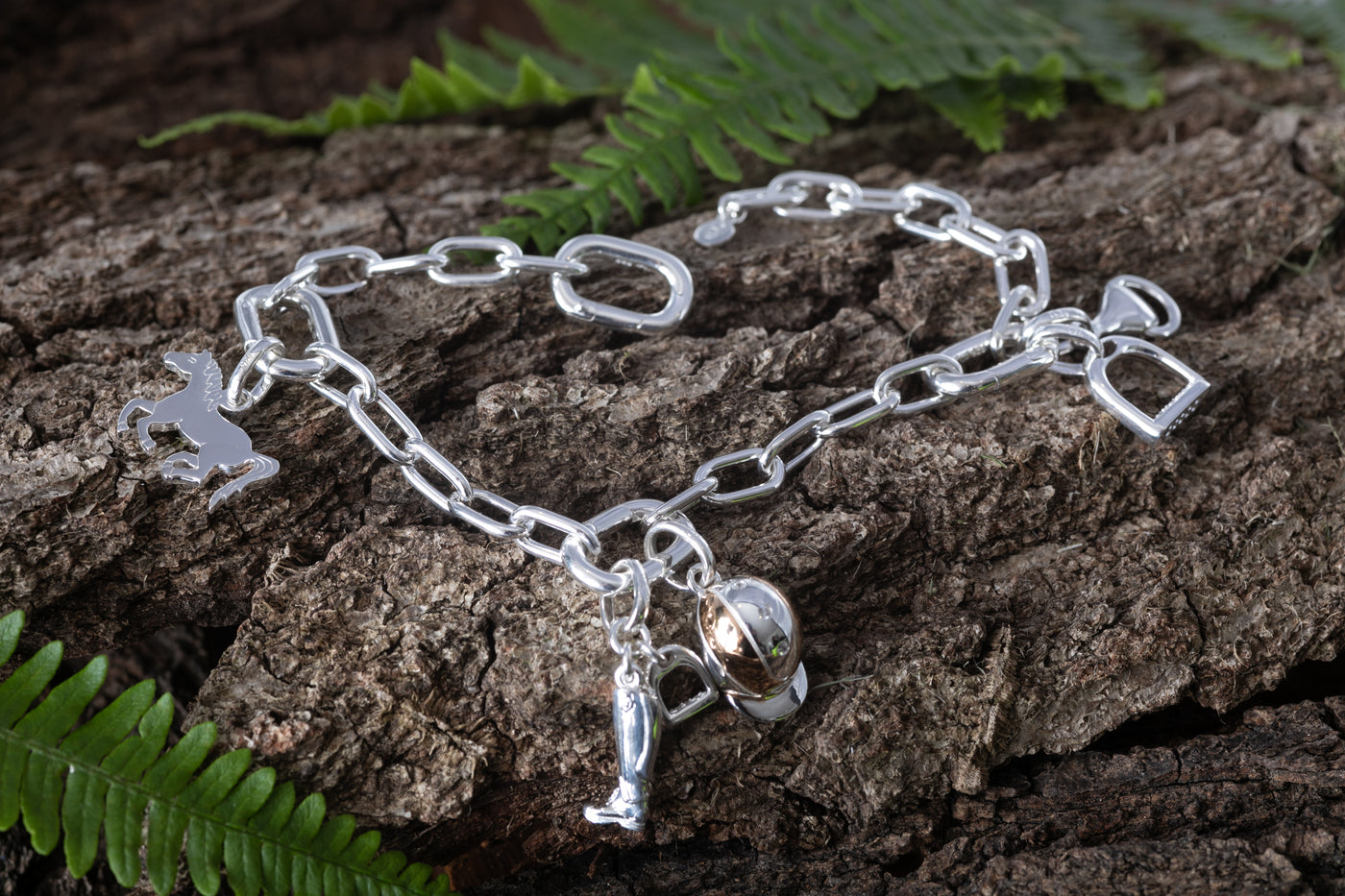 Opening Link Charm Bracelet