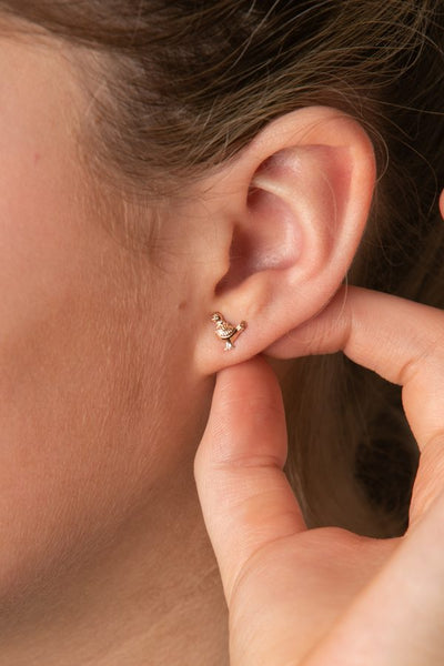 Chicken Stud Earrings