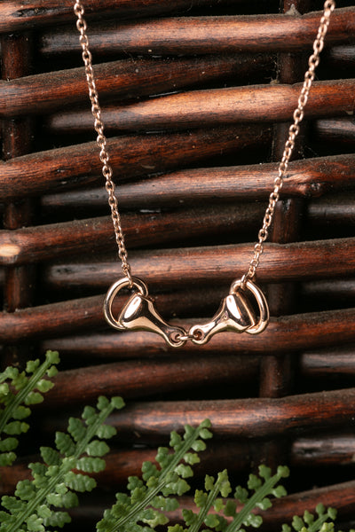 Rose Gold Mini Horseshoe Necklace