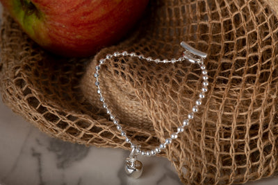 Silver T-Bar Beaded Bracelet
