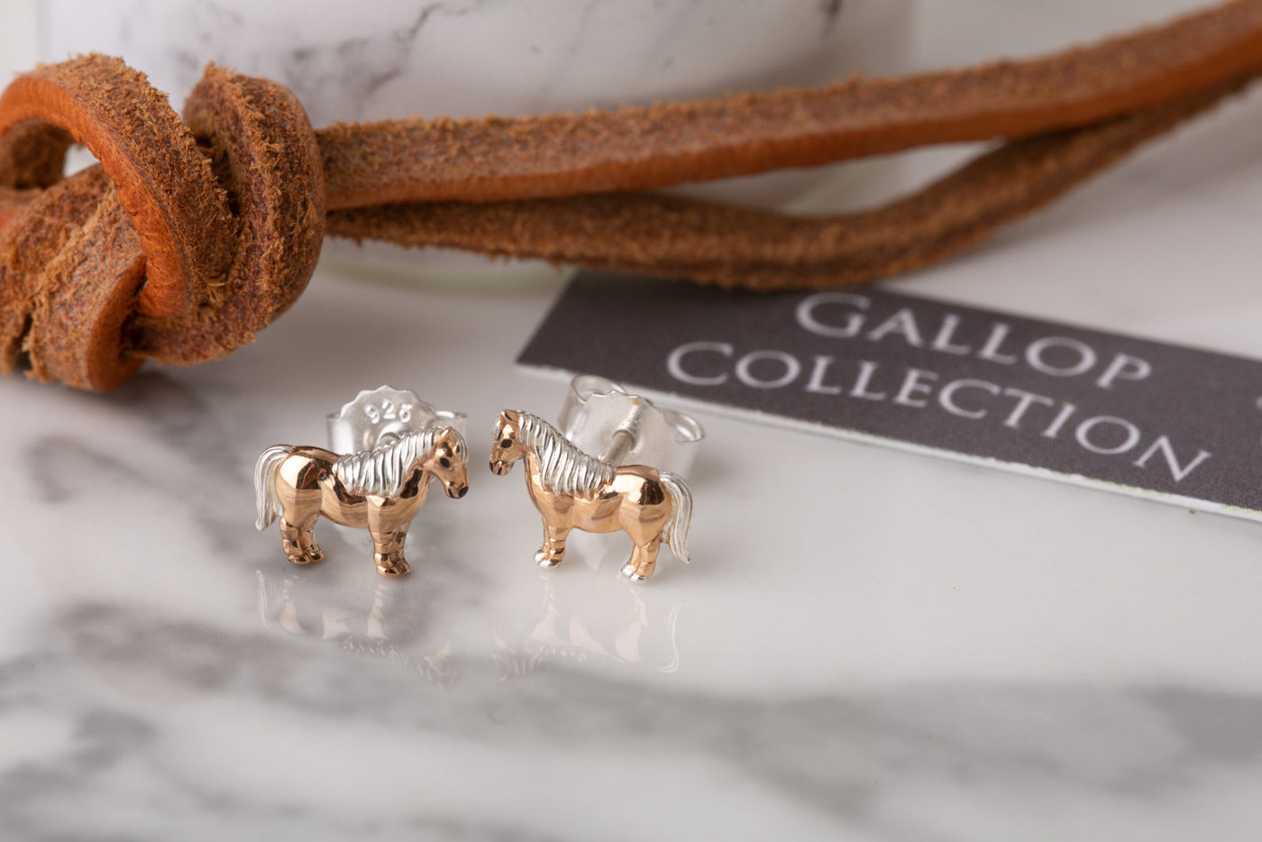 Shetland Pony Stud Earrings