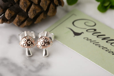 Mushroom Stud Earrings