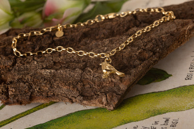 Gold Robin Bracelet
