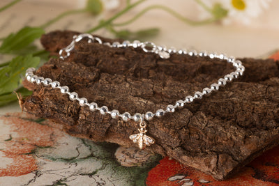 Beaded Sparkly Bee Bracelet