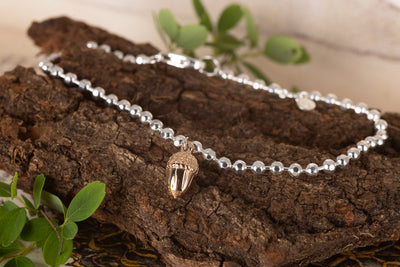 Beaded Acorn Bracelet