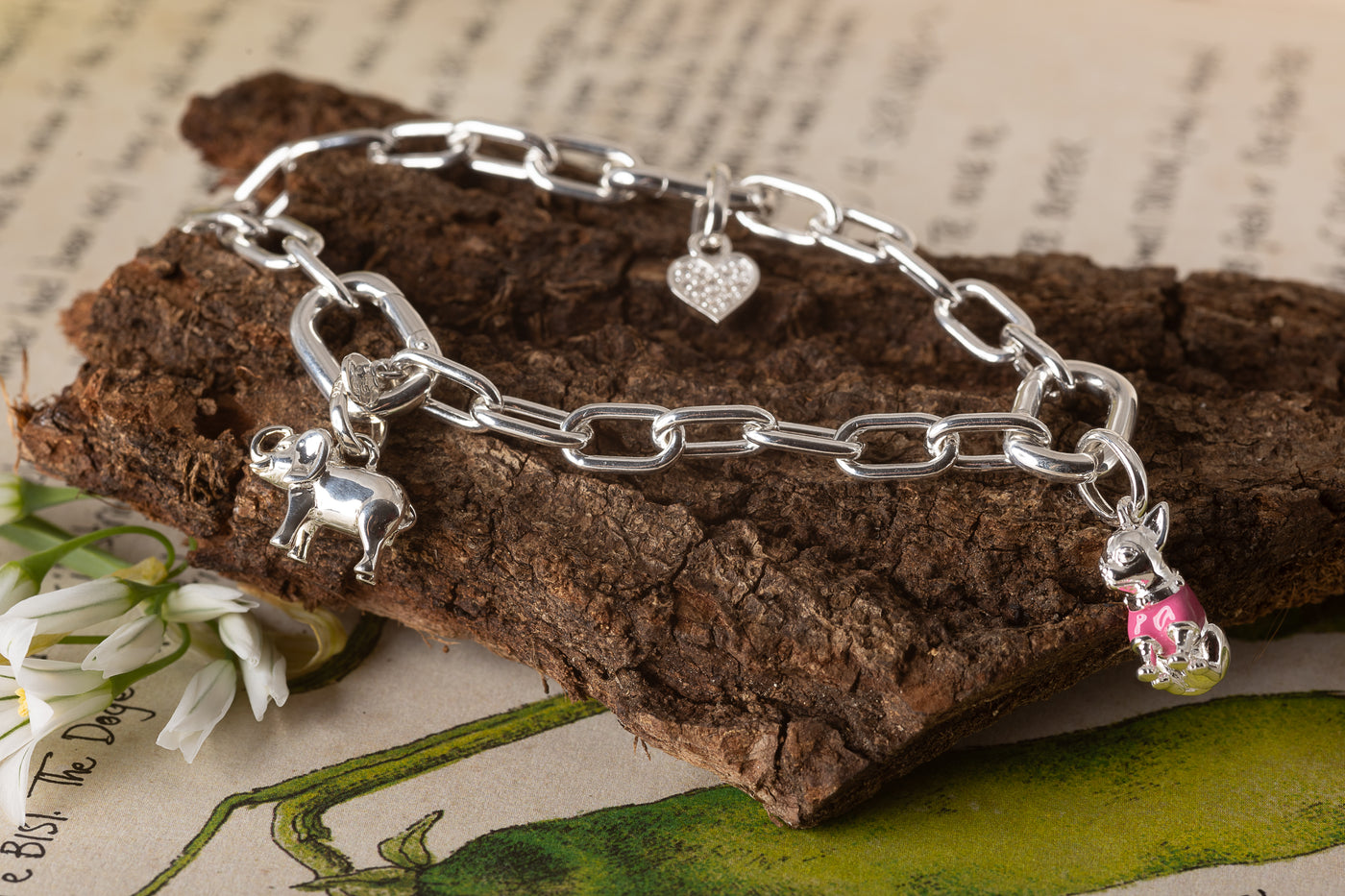 Silver Elephant Charm