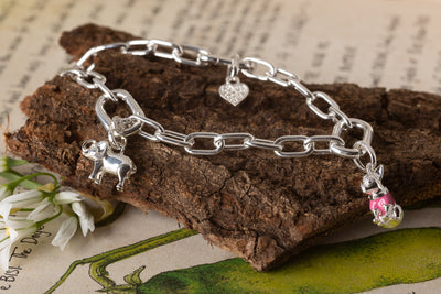 Silver Elephant Charm