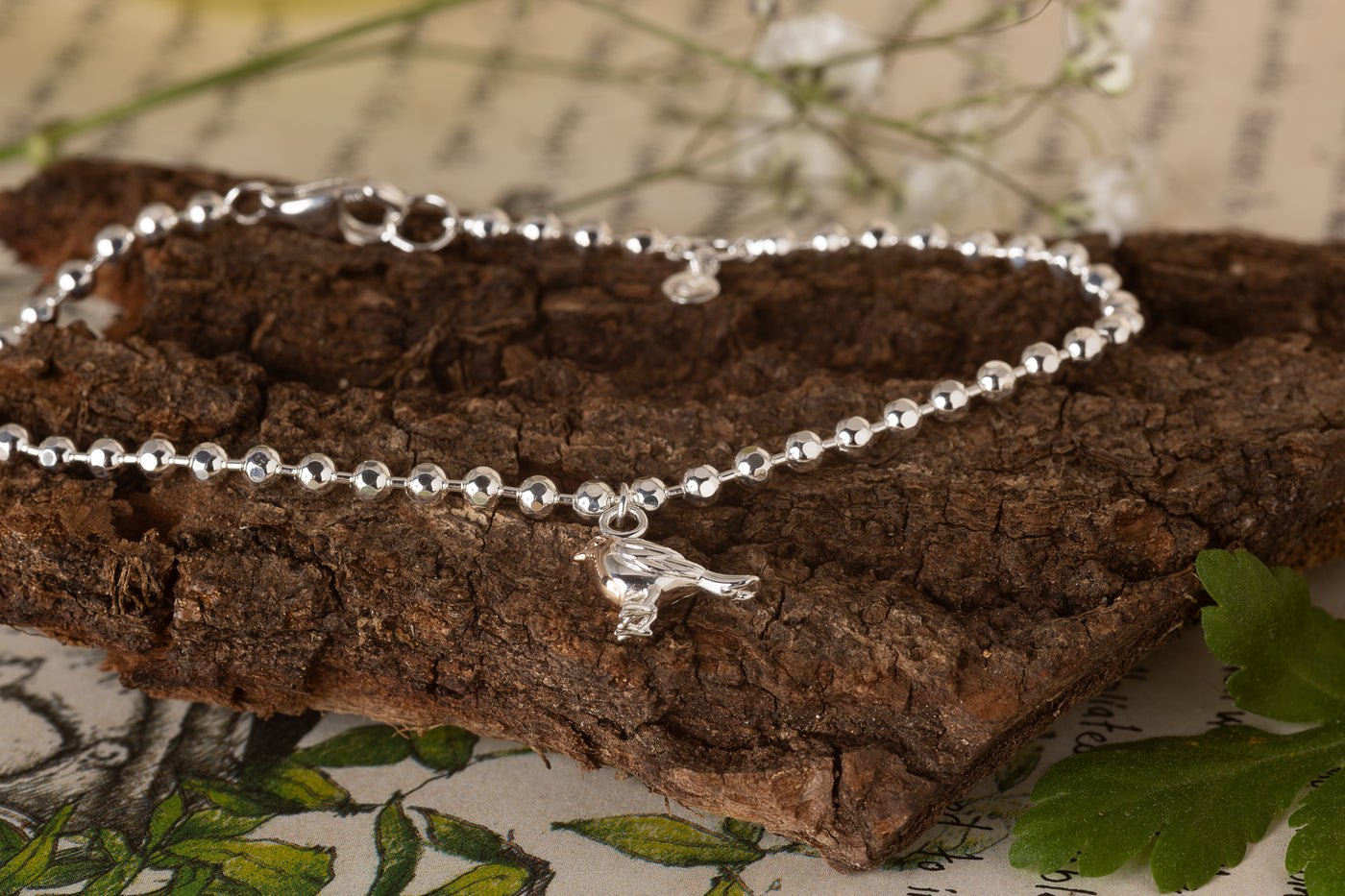 Beaded Robin Bracelet