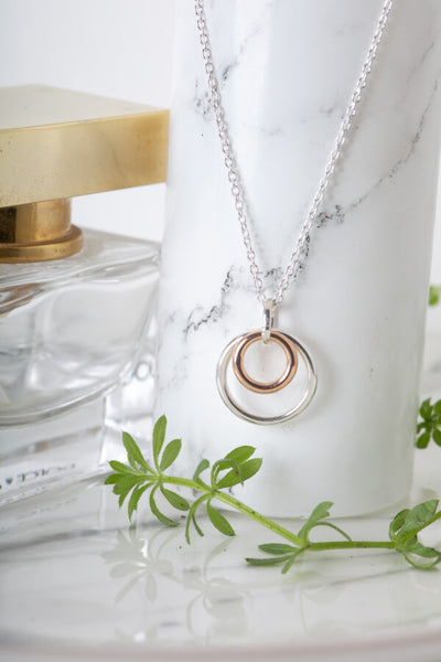 Rose Gold Eternity Necklace