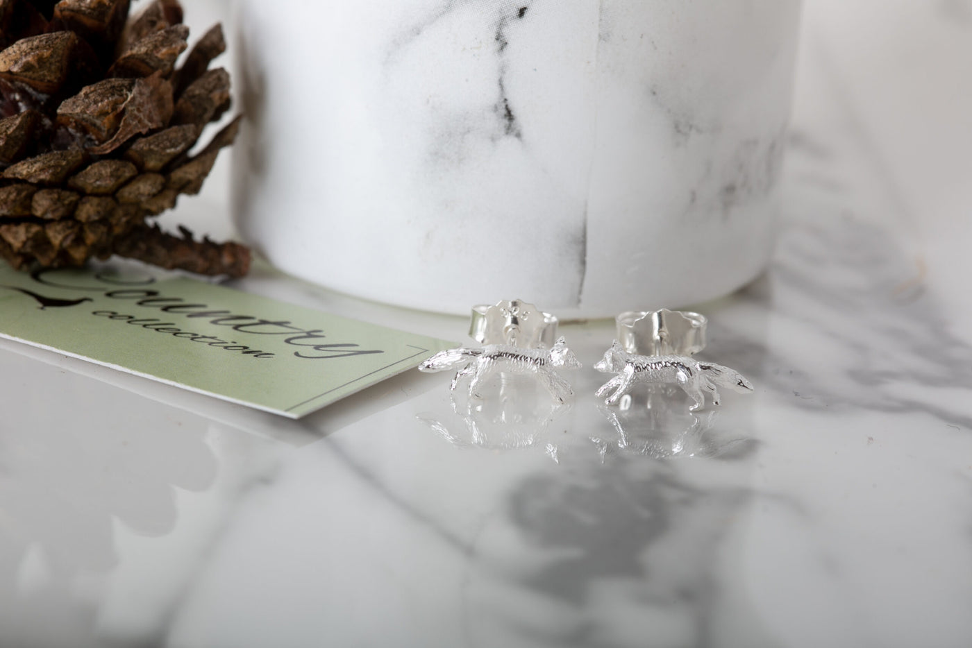 Silver Fox Earrings