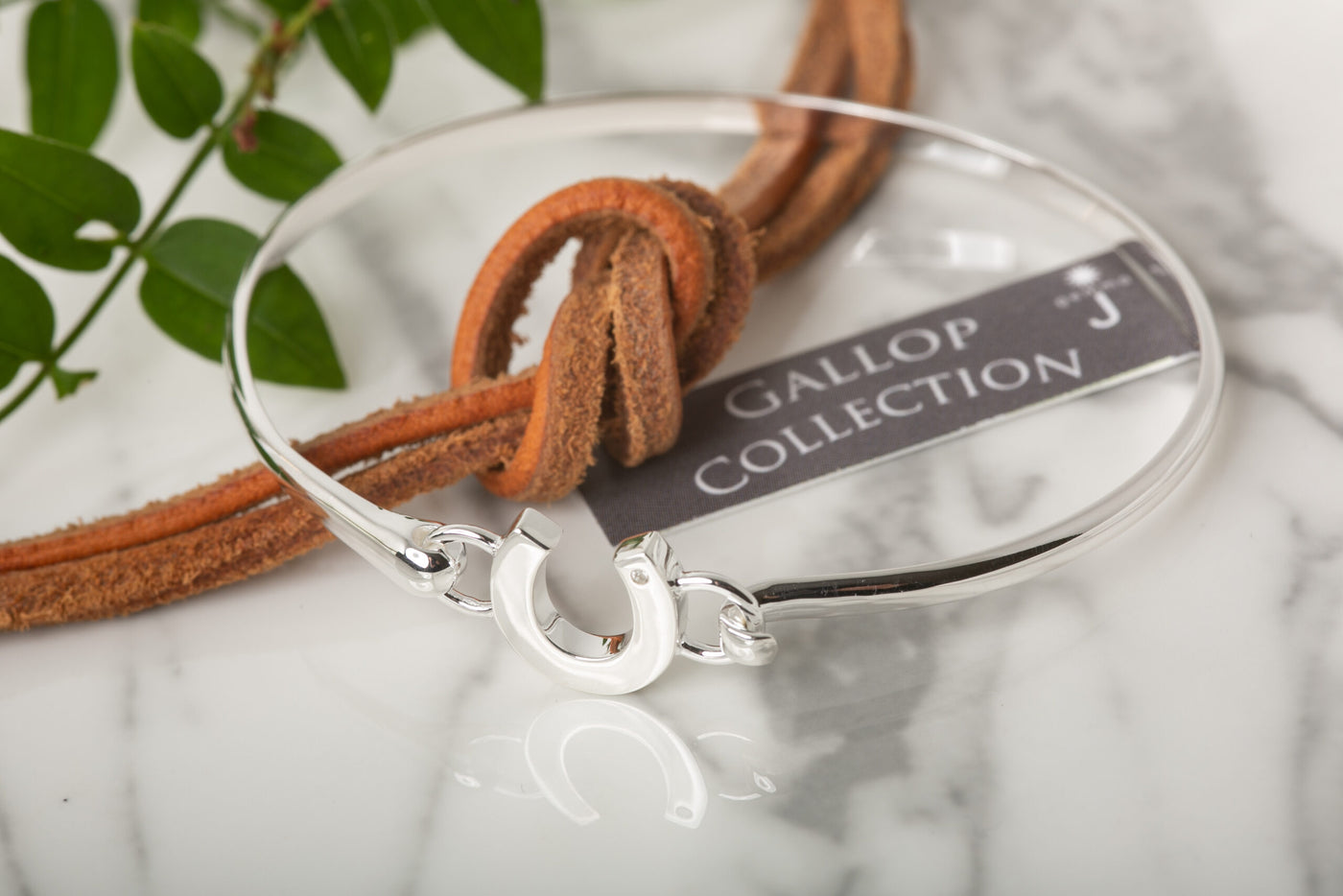 Diamond Horseshoe Bangle