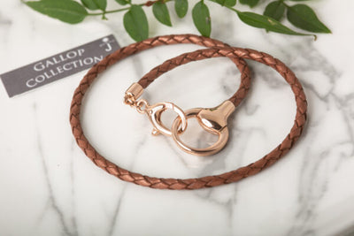 Rose Gold Snaffle Wrap Bracelet