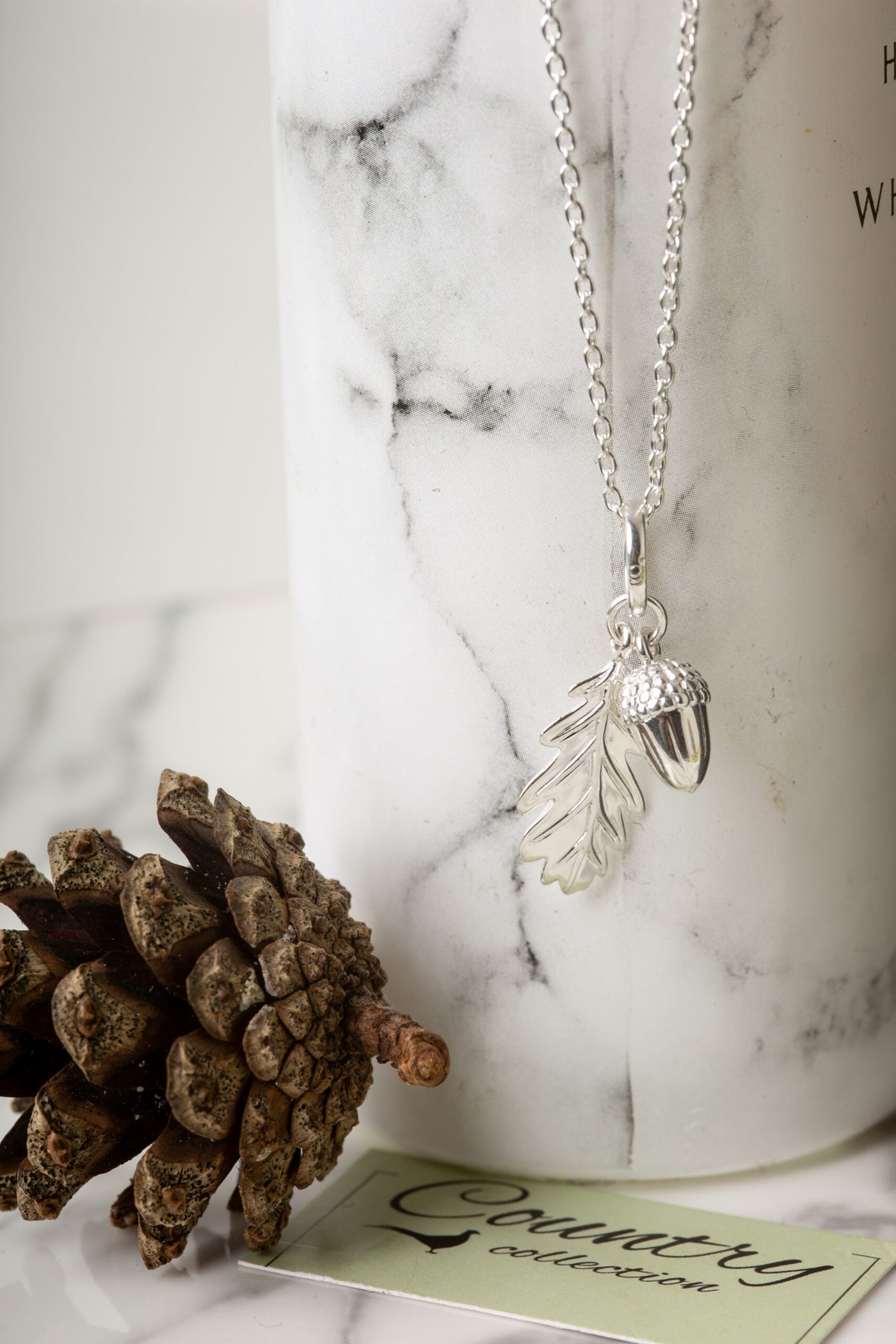 Acorn and Leaf Pendant