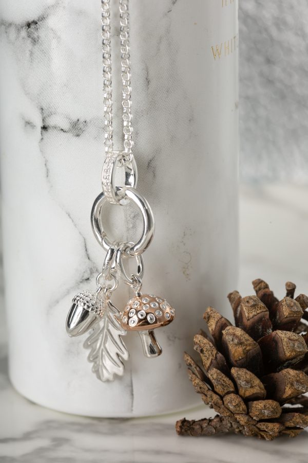 Acorn and Leaf Charm