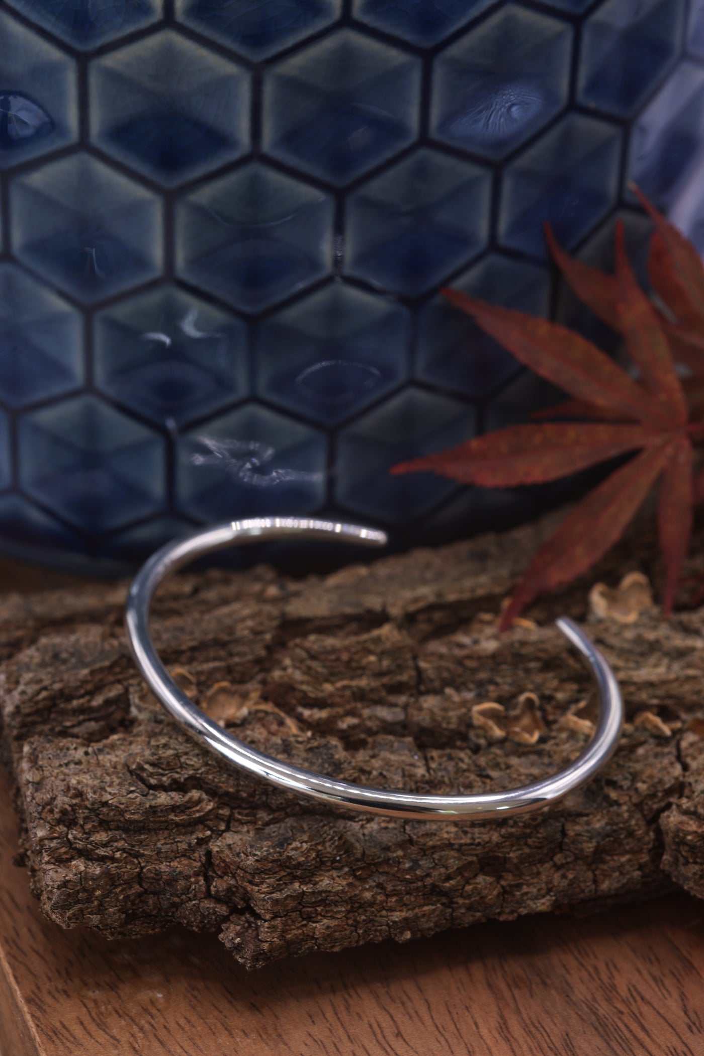 Silver Charm Bangle