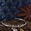 Silver Charm Bangle