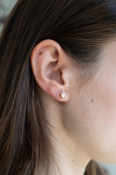 Gold Sparkle Studs
