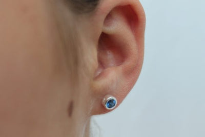 Aqua marine CZ Earrings