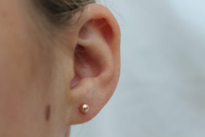 Rose Gold Ball Studs 4mm