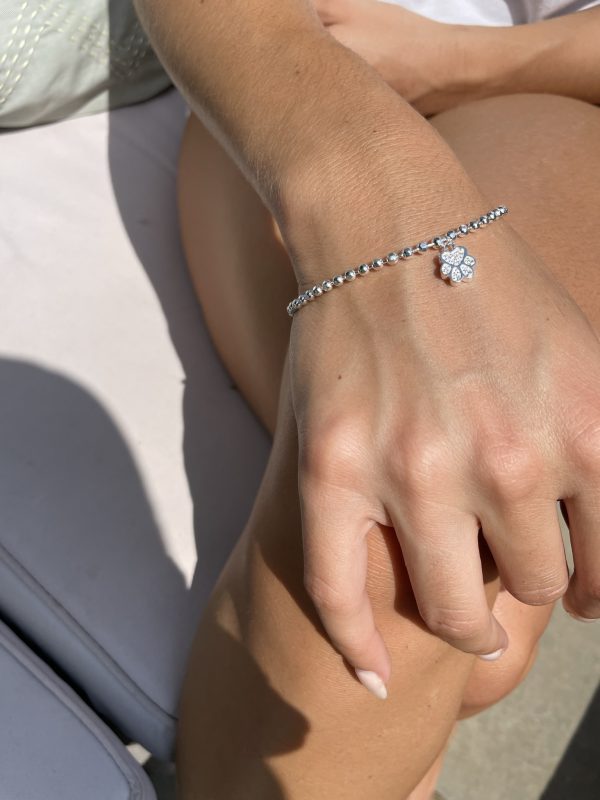 Sparkly Paw Print Bracelet