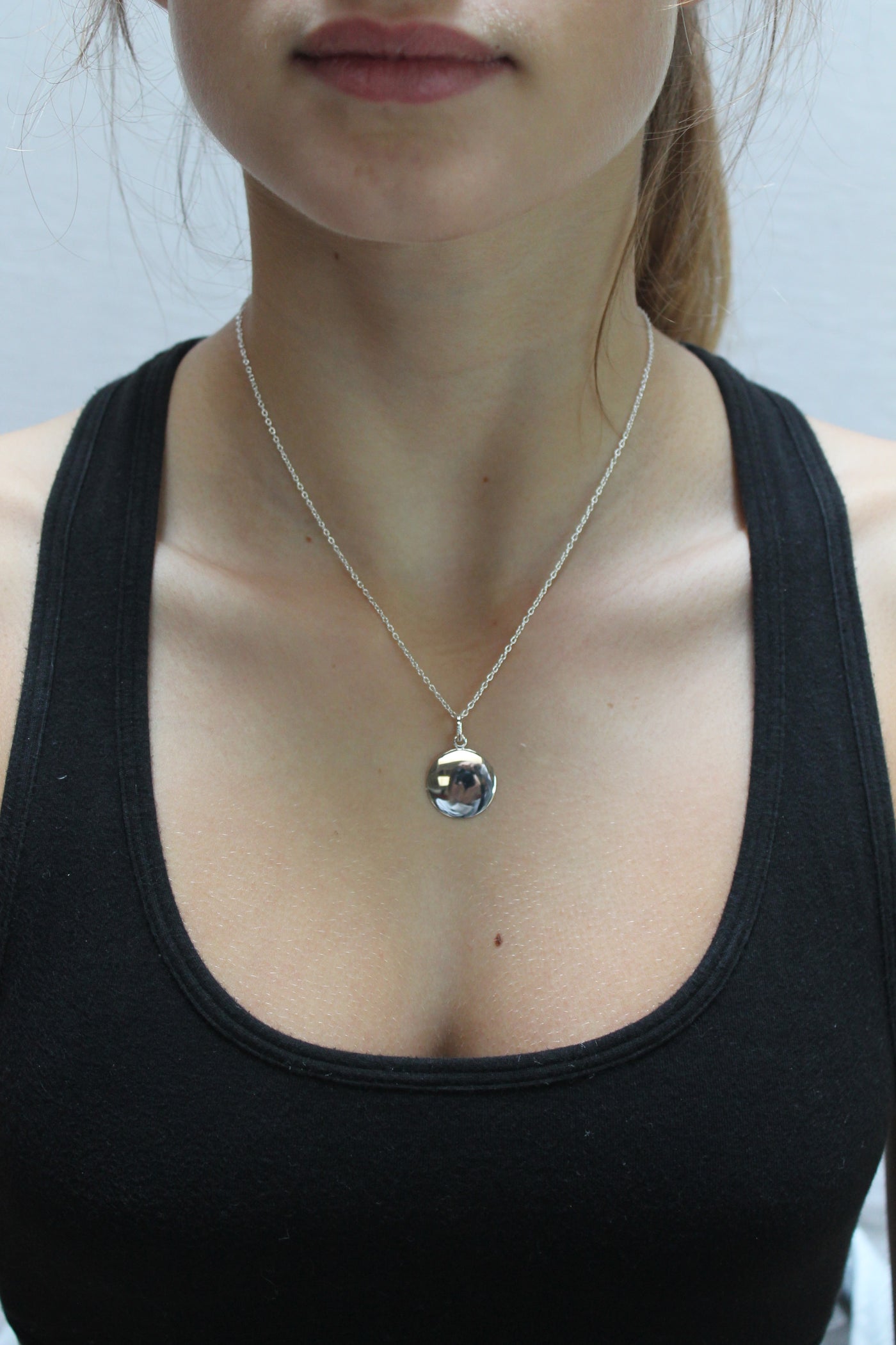 Silver Disc Charm