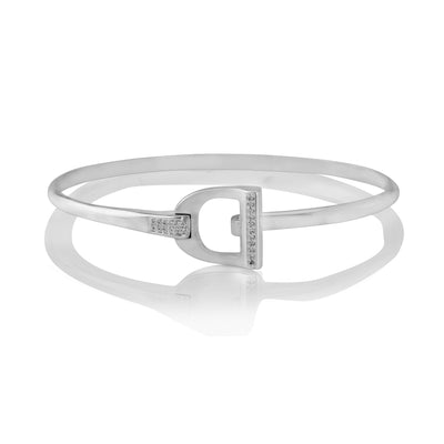 Sparkly Stirrup Bangle