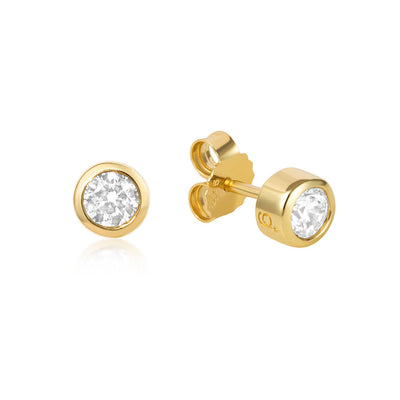 Gold Sparkle Studs