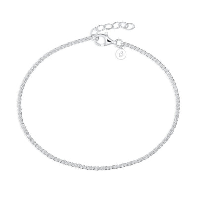 Silver Twisted Chain Bracelet