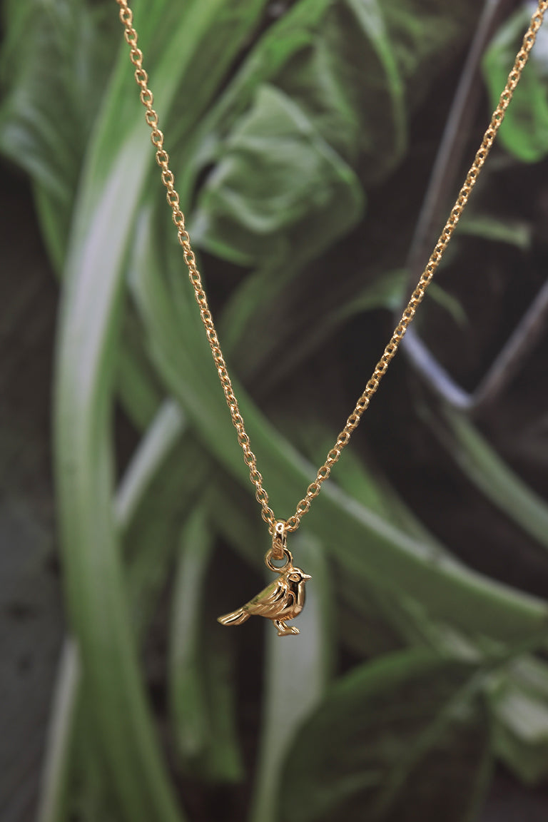 Gold Robin Necklace