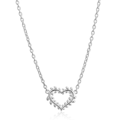 Leafed Heart Necklace