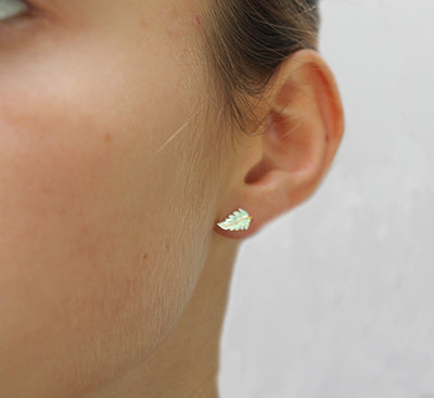 Feather Stud Earrings