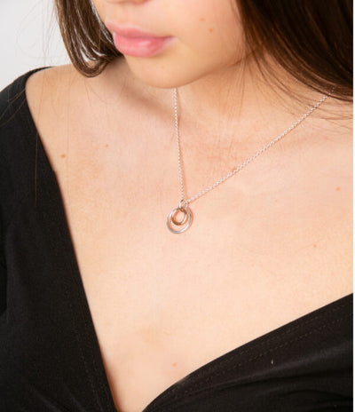 Rose Gold Eternity Necklace