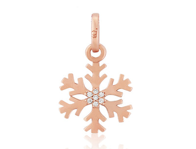 Rose Gold Snowflake Charm