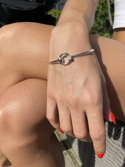 Sparkly Snaffle Bit Bangle