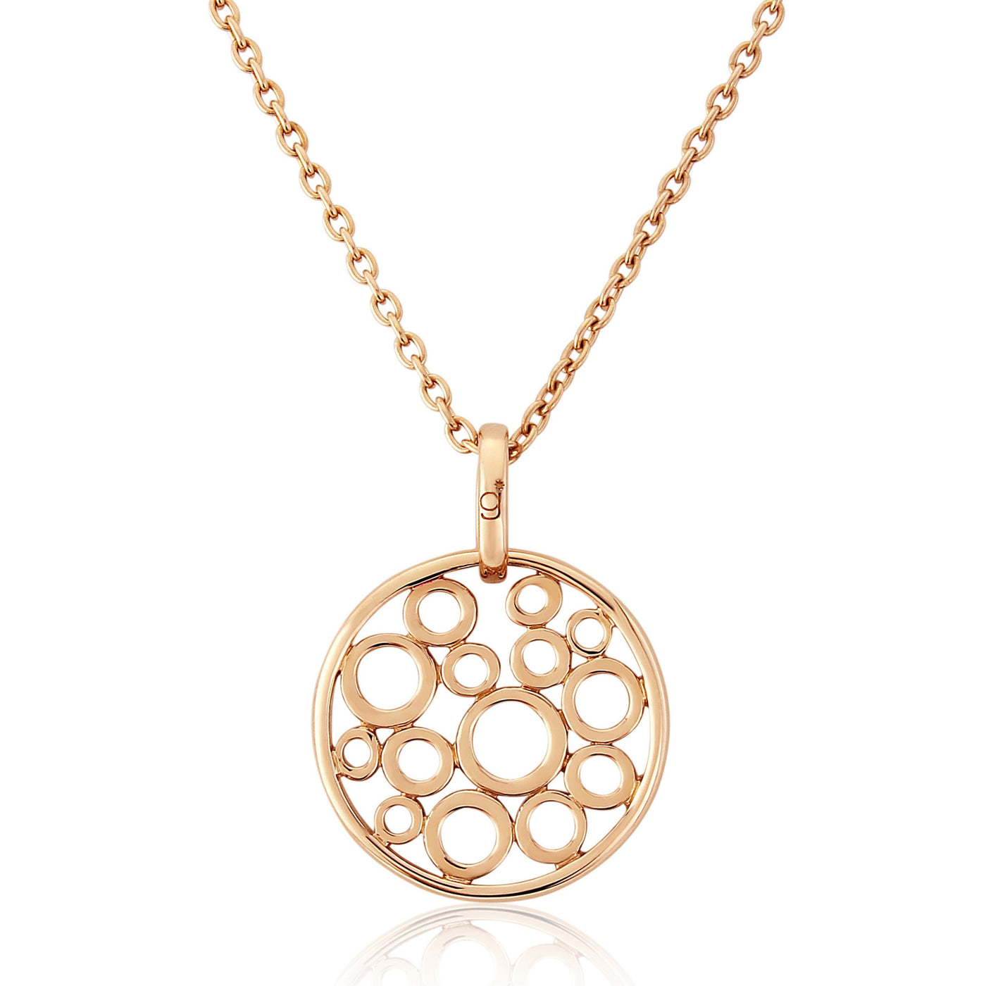 Rose Gold Floating Bubble Pendant image 0