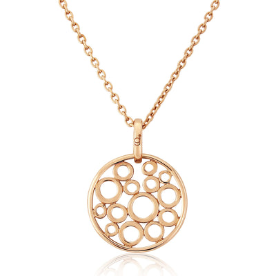 Rose Gold Floating Bubble Pendant image 0