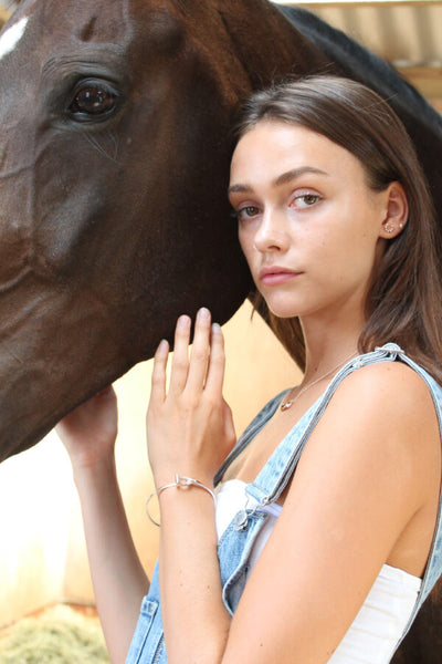 Sparkly Stirrup Bangle
