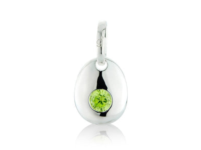Peridot CZ Pebble Charm image 0