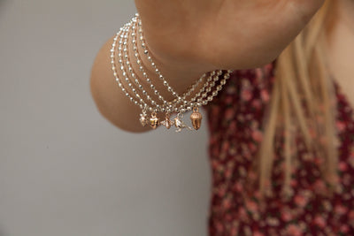 Beaded Acorn Bracelet
