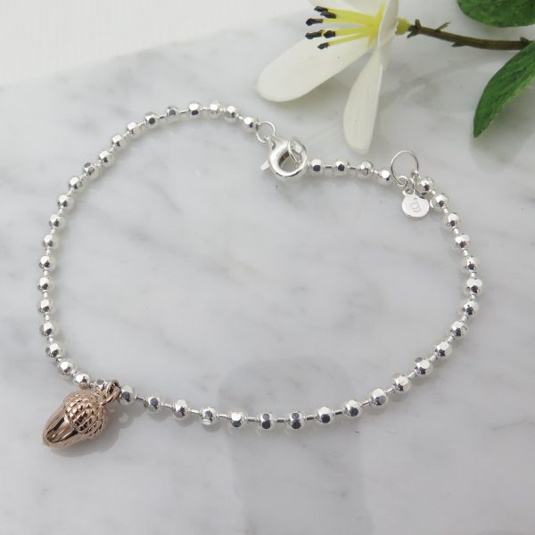 Beaded Acorn Bracelet