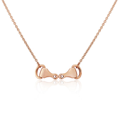 Rose Gold Snaffle Necklace image 0