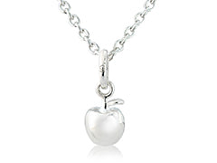 Silver Apple Pendant