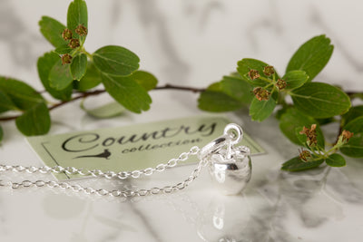 Silver Apple Pendant