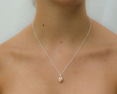 Rose Gold Pebble Pendant image 1