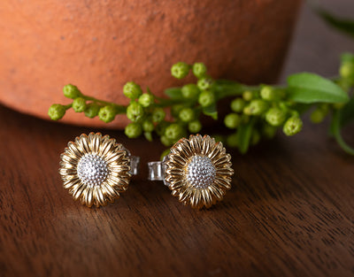 Sunflower Stud Earrings image 1