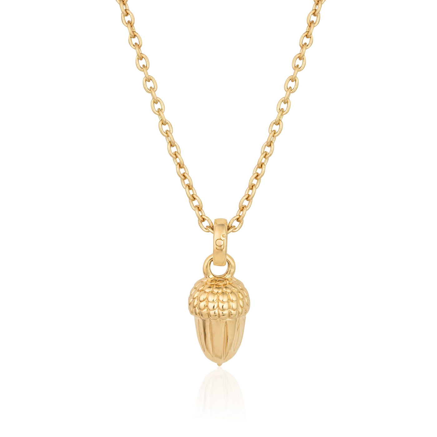 Gold Little Acorn Necklace image 0